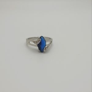 Faux Sapphire Fashion Ring